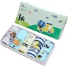 5Pcs/Set Assorted Styles Cute Cartoon Boys Underwear Panties Cotton Panty Boy Children Soft Underpants Breathable Boys Briefs 6