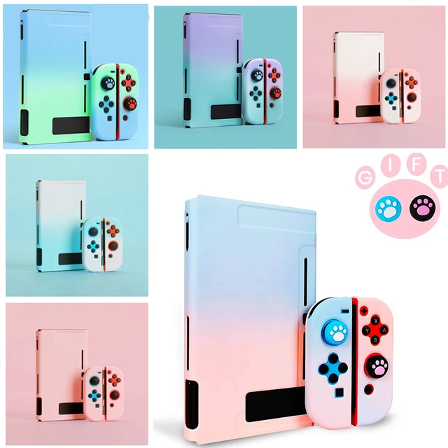 NEW Nintendo Switch Custom Pink-Blue Gradient Joy Cons and