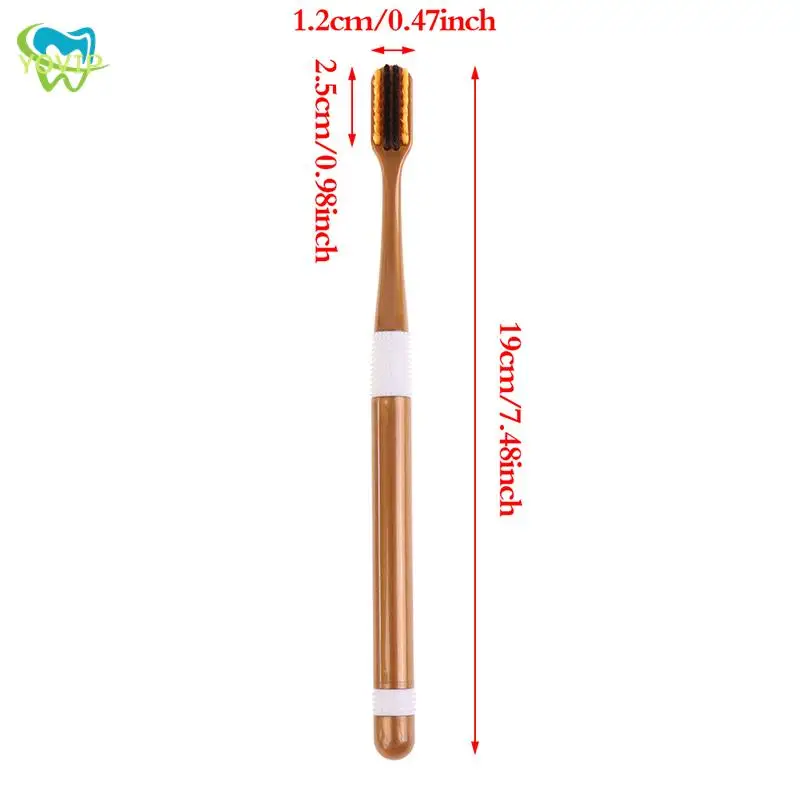 커플 소프트 칫솔 대나무 숯 성인용 블랙 화이트 심플 칫솔, 부드러운 강모 가정용 휴대용 구강 케어 액세서리