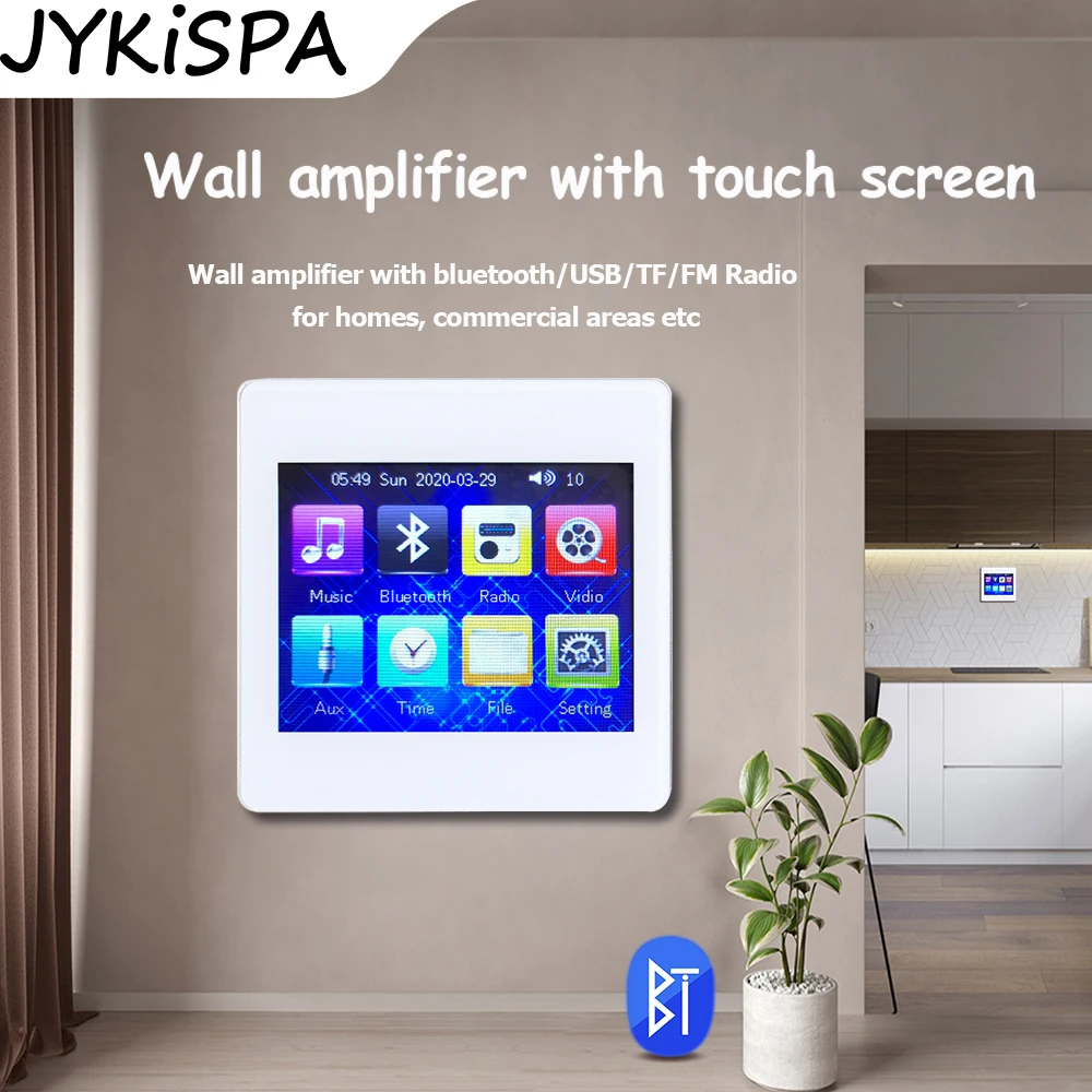 Smart Home Theater Wifi BT Wall Amplifier 4 Channels Audio System Remote Control Music Player Mini Amp for Hotel Restaurant xnrkey 4 button keyless smart remote car key id46 id47 chip 433mhz for gwm great wall haval h4 h7 h8 h9 h2s m4 m6 f7x f7