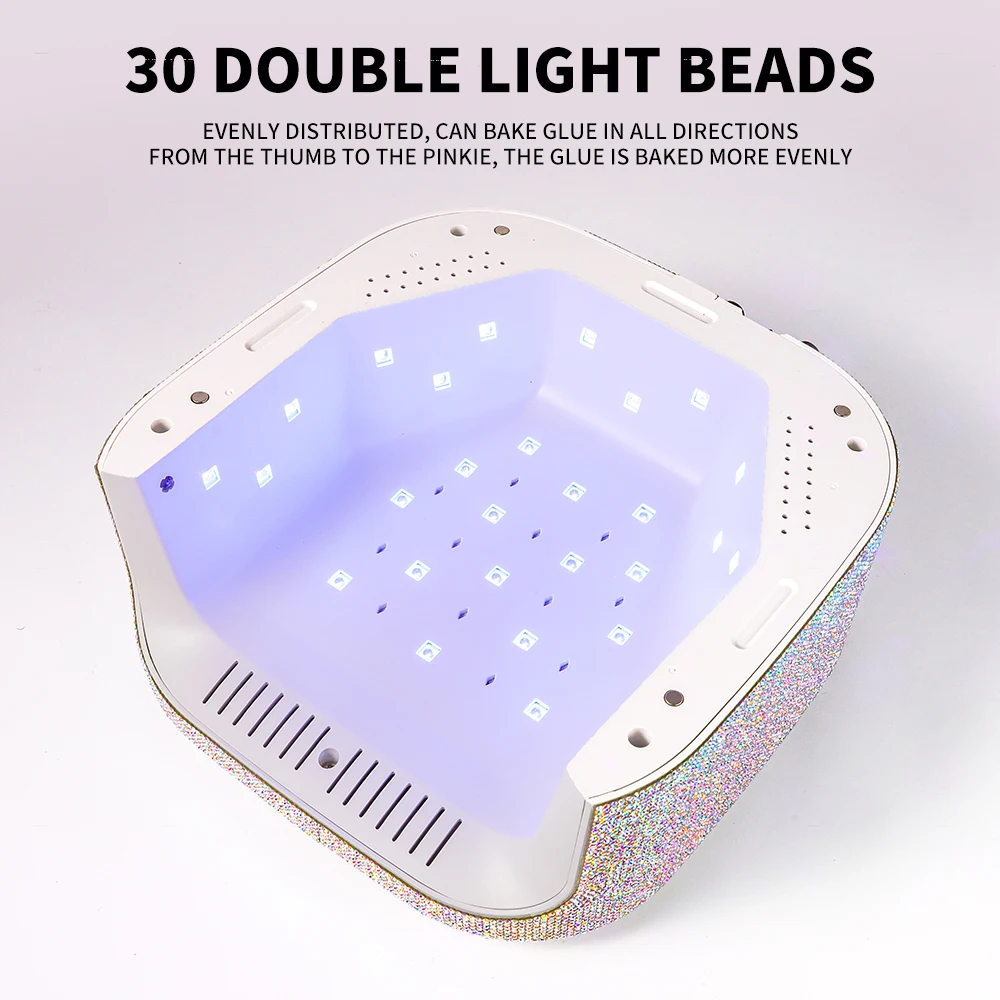 충전식 네일 드라이어 30LED 전문가용 UV 네일 램프 (젤 네일 폴리쉬용) 4단계 타이머 설정 및 자동 센서 포함 살롱 도구