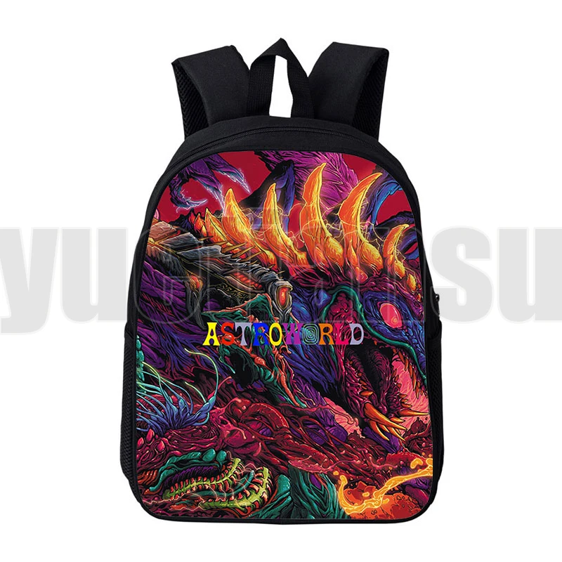 

TRAVIS SCOTT ASTROWORLD Backpack Hot Game Women Travelbags TRAVIS SCOTT Daily Laptop School Bags for Teenagers Casual Bookbags