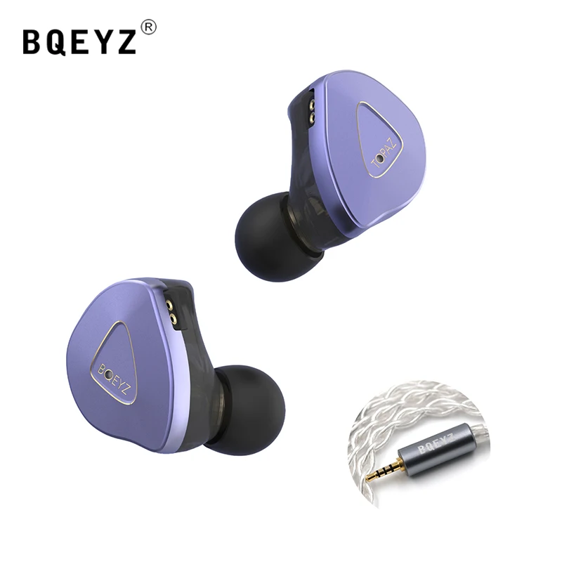 

Лучший Проводной Hi-Fi монитор BQEYZ Topaz с динамическим пьезоэлектронным драйвером со сменным кабелем 2,5/3,5/4,4 мм
