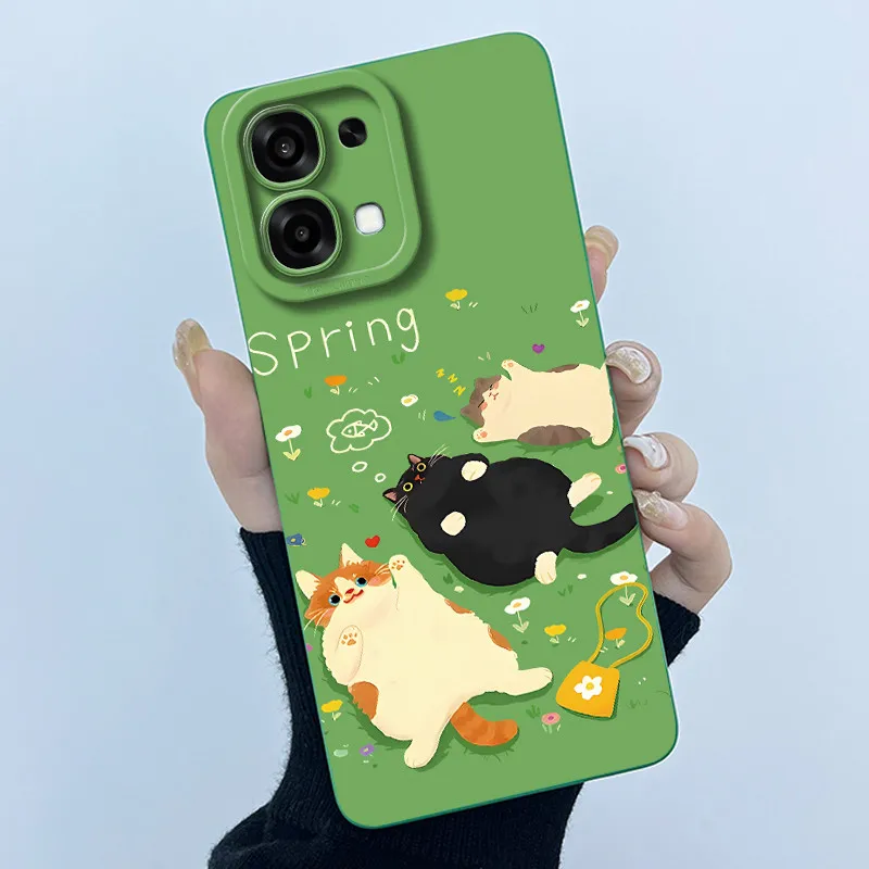 Cute Panda & Sweet Cats Silicone Soft Protective Case - Stylish & Durable Cover