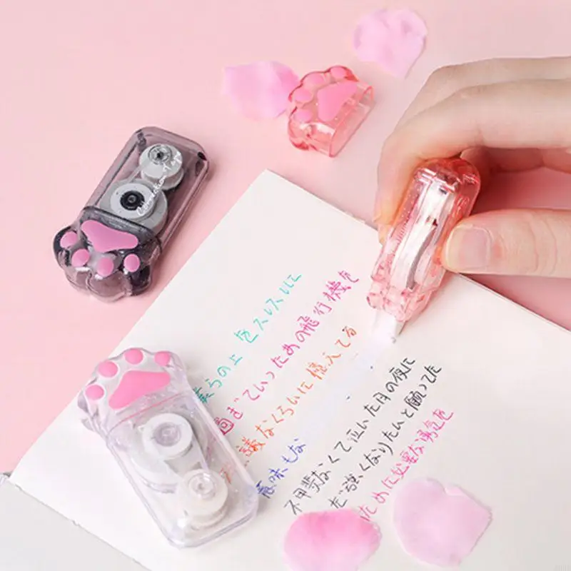 A9BD Cat Paw Correction Tape Stationery Corrector Student Altered Tapes