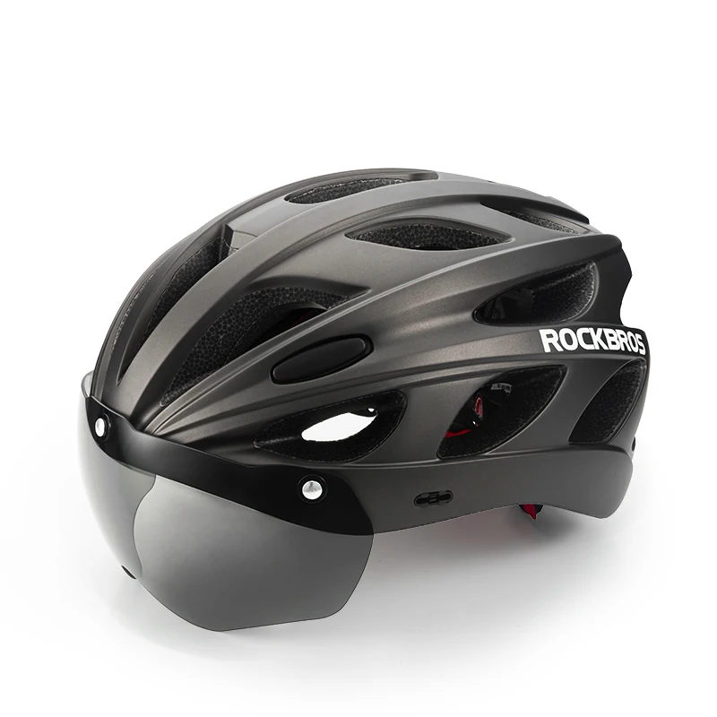 Lightweight Integrated Cycling Helmet with Goggles