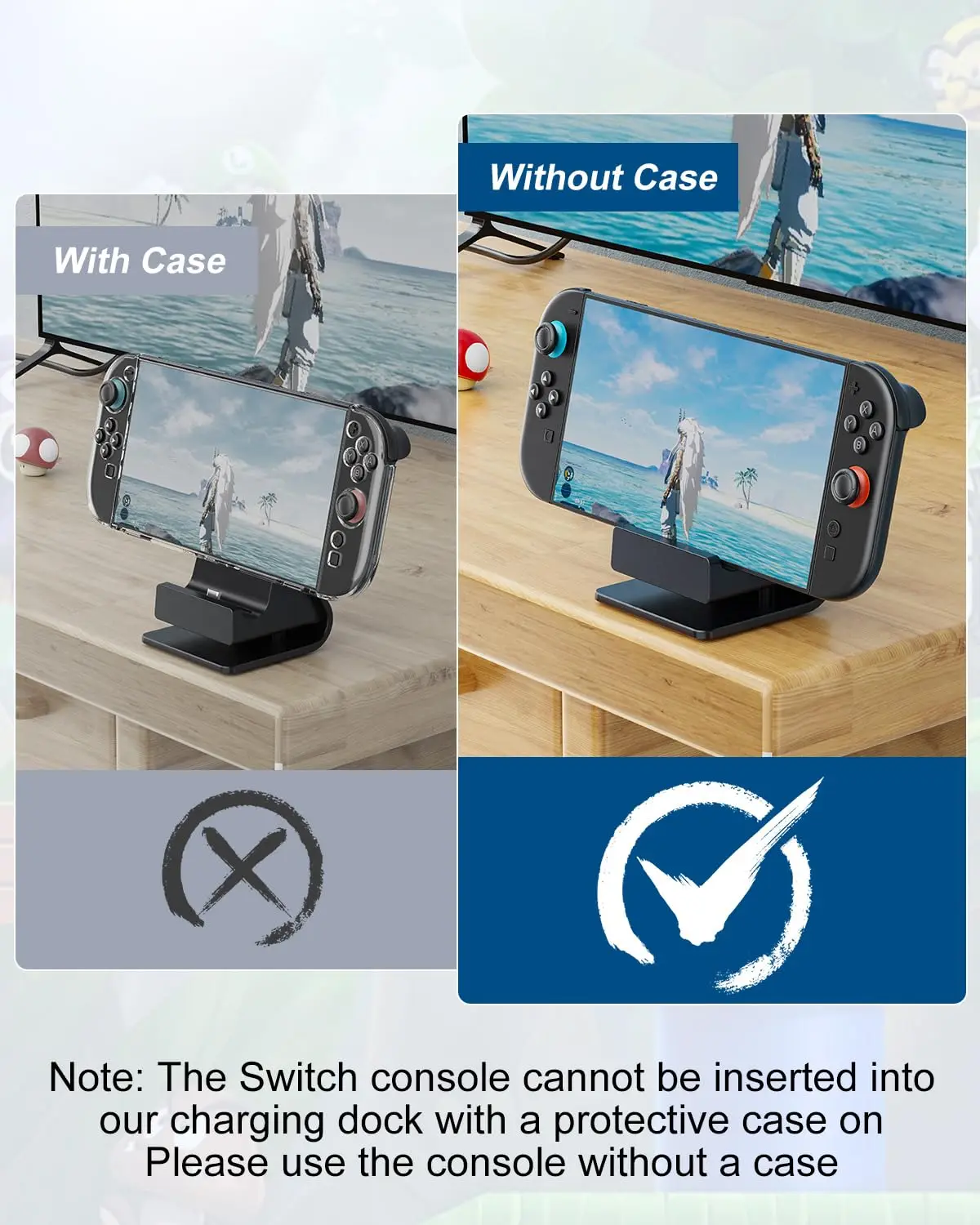 AOLION For Switch 2 Host Charging Stand Fast Charging Adjustable RGB NS2 Gaming Console Charging Stand 3