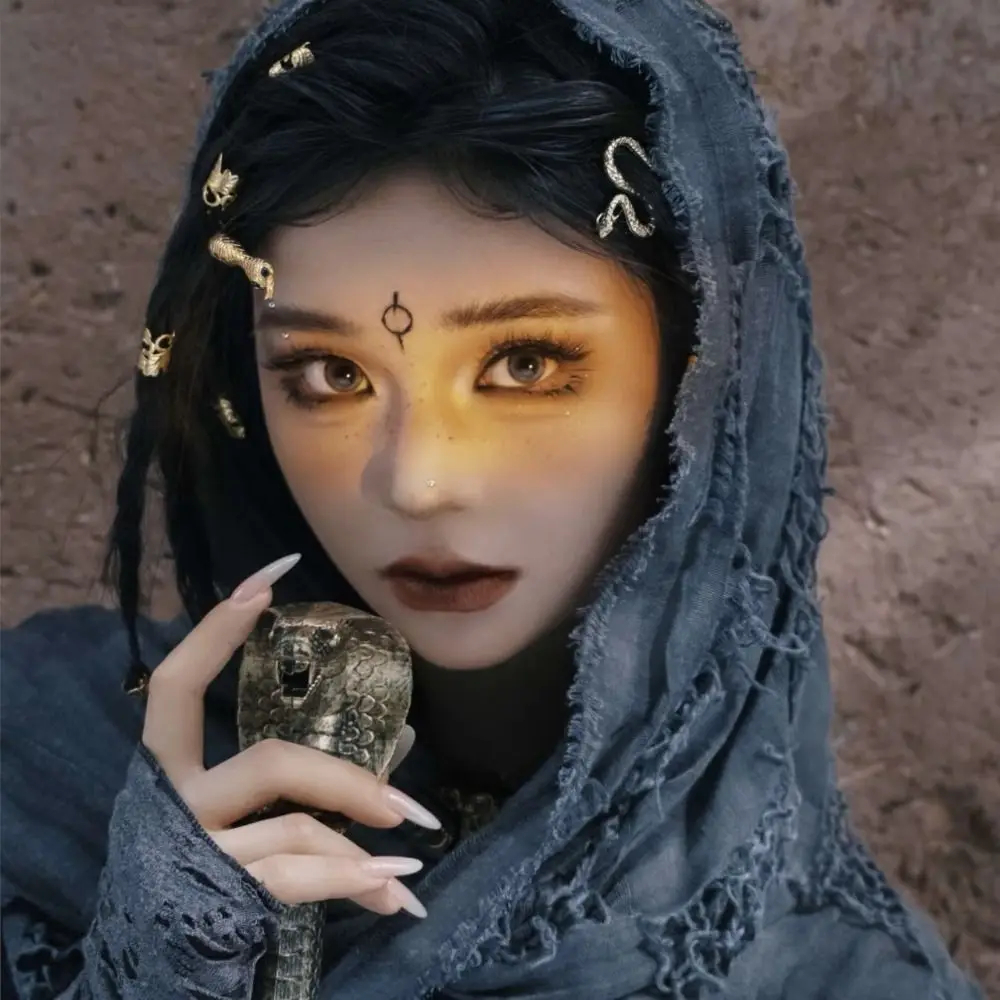 Fashion Medieval Style Medieval Cloak With Viking Brooch Beggar Style Hooded Shawl Scarf Scarf Cape Pop Culture Events - Image 5