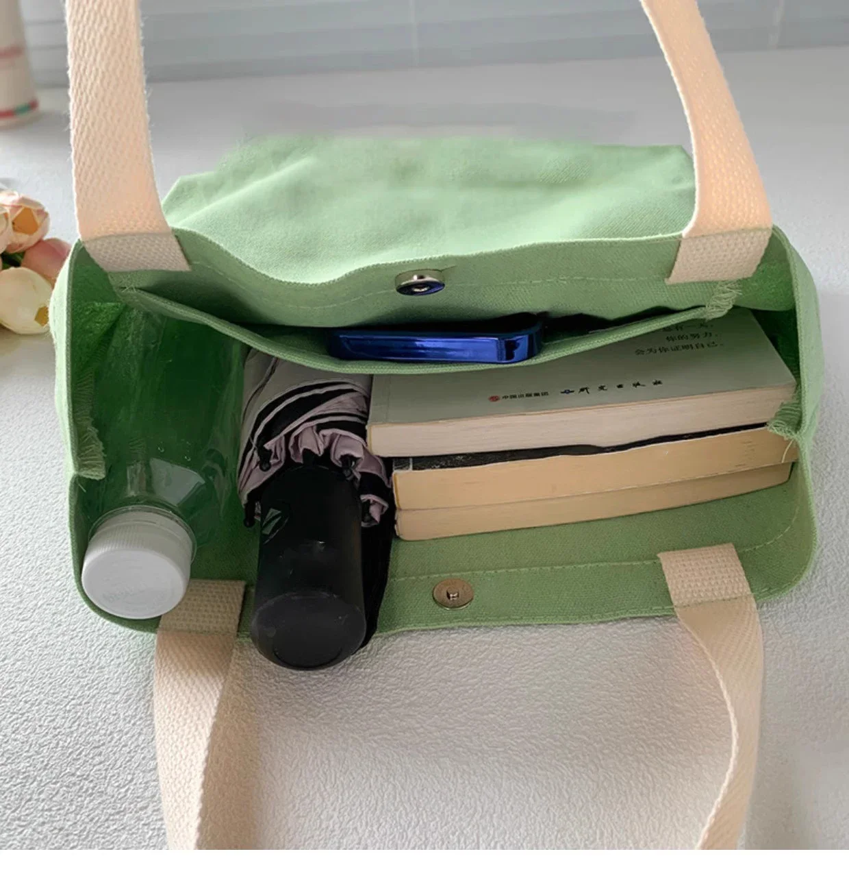 Canvas shopping tote bag daily tote bags for girls cotton shopping bag customize women handbags bags for women