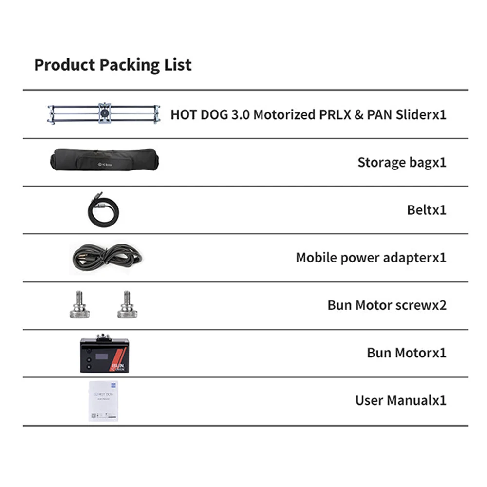 YC ONION HOT DOG 3.0 Motorized Slider Max Load 6.5kg Carbon Filter Rail with 60cm 80cm 100cm 120cm