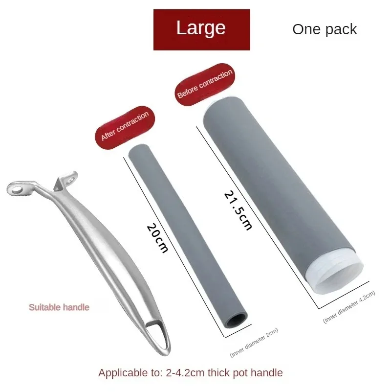 Anti-scalding Pot Handle Heat Resistant Cover Frying Pan Protector Hot Handle Holder Sleeve Rubber Pan Sleeve