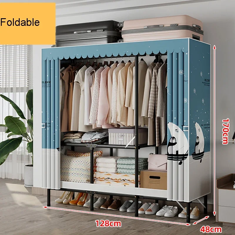 Storage Locker Dressers Folding Portable Cabinets for Living Room Garden Furniture Set Clothes Closet Wardrobe Organizers Cloth