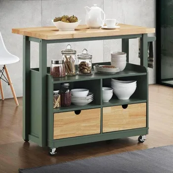 Butcher Block Kitchen Cart 1