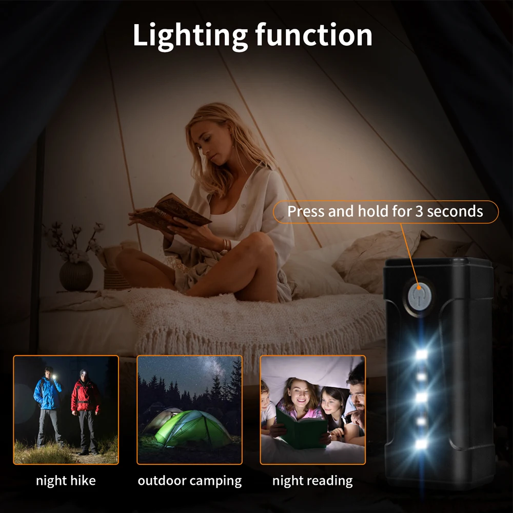 Portable Rechargeable Electric Camping Shower Outdoor Shower Pump for Hiking Beach Travel Car Pet Washing