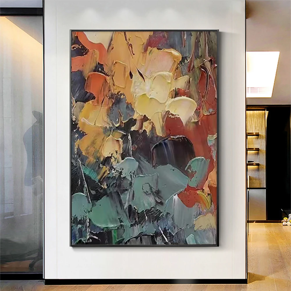 

Handmade Colour Abstract Thick Oil Painting Textured Acrylic Modern Wall Art On Canvas Painting Decoration Home Office Picture