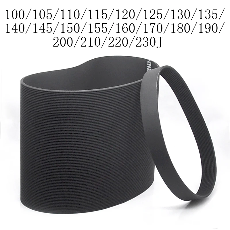 

Rubber Multi - Wedge Belt Poly Rib Wedge Belts 100J 105/110/115/120/125/130/140/170/180/190/200/210/220J Transmission PJ Groove