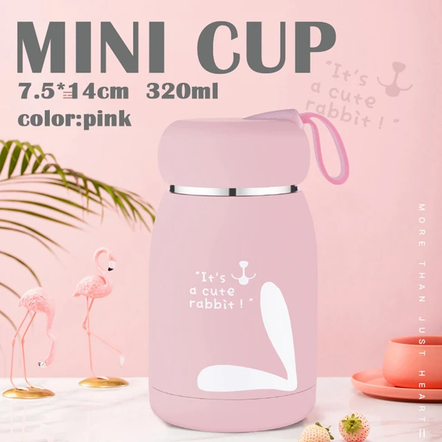 320ml Kids Baby Feeding Bottle Cute Rabbit Style Thermos Cup Stainless  Steel Keep Water Hot Suitable For Kids Child School - AliExpress