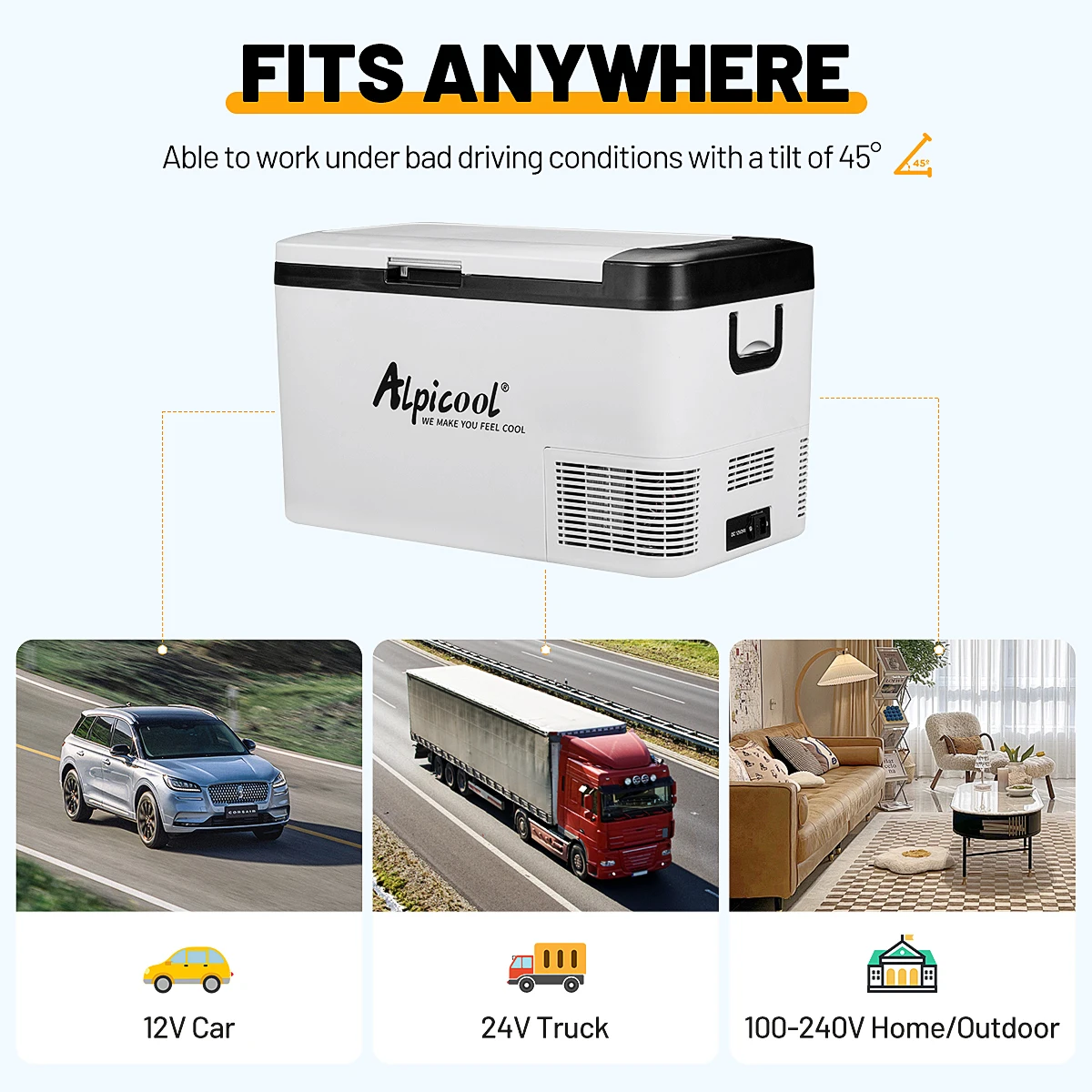 Car Fridge 12V 24V 25L Car Refrigerator Automobile Compressor Fridge Portable Refrigerator for Truck RVs