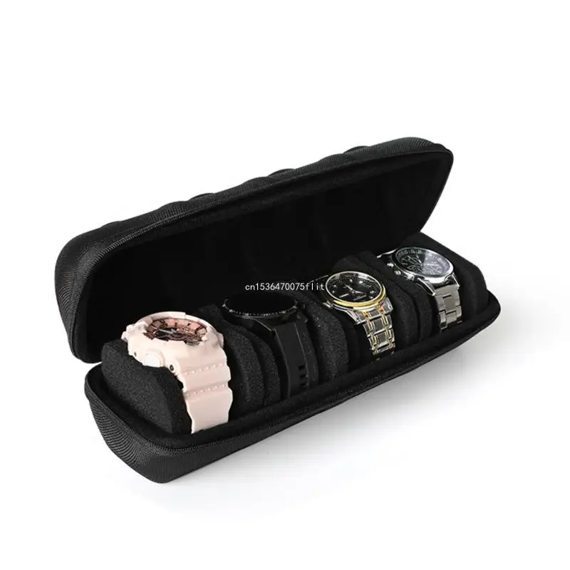 

Drop-resistant Travel Watch Carrying Case Storage Box for Wristwatch Soft Interior Watch Container Shockproof Dustproof Dropship
