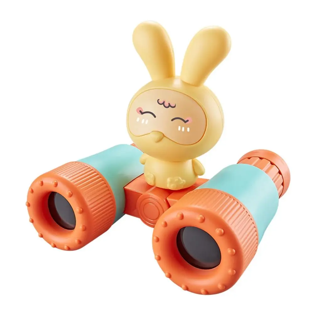 Removable Children Binocular Telescopes with A Whistle Science Exploration Rabbit Telescopes Plastic Cartoon Children Telescope