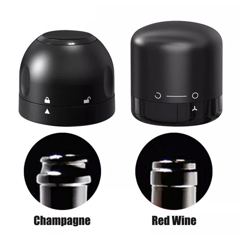 

1Pcs Vacuum Red Wine Champagne Bottle Stopper Set Sealed Bottle Cap Stopper Leak-proof Retain Freshness Wine Bottle Plug Stopper