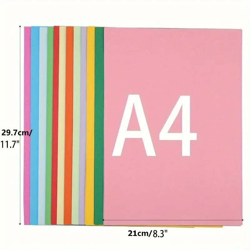 10-Color Square Cardstock Paper 4