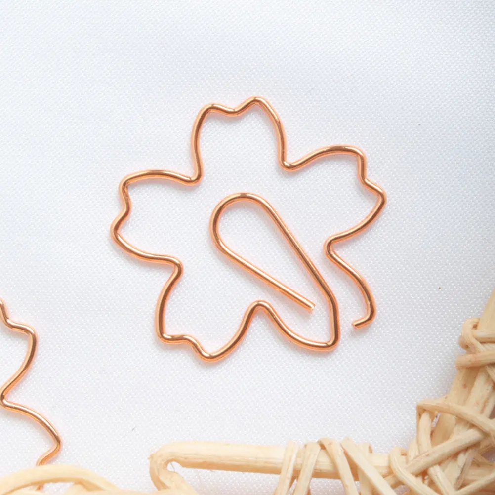 20Pcs 모양 북마크 클립 스테인레스 스틸 종이 클립 사무용품 재미 있은 사진 클램프 노트 홀더 메모 클램프