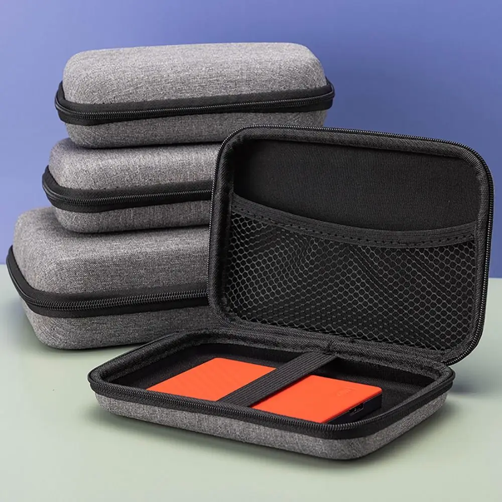 Description Picture 6 of item1Pcs Mini EVA Storage Bag Pouch Carrying Bag Zipper Earphone Case For Airpod Earphone/Phone/Charging Cable Digital Accessories