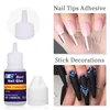 New Fast Drying Nail Glue for Acrylic False Nails 3D Rhinestone Decoration Professional Glue Extension Manicure Adhesive Tools 3