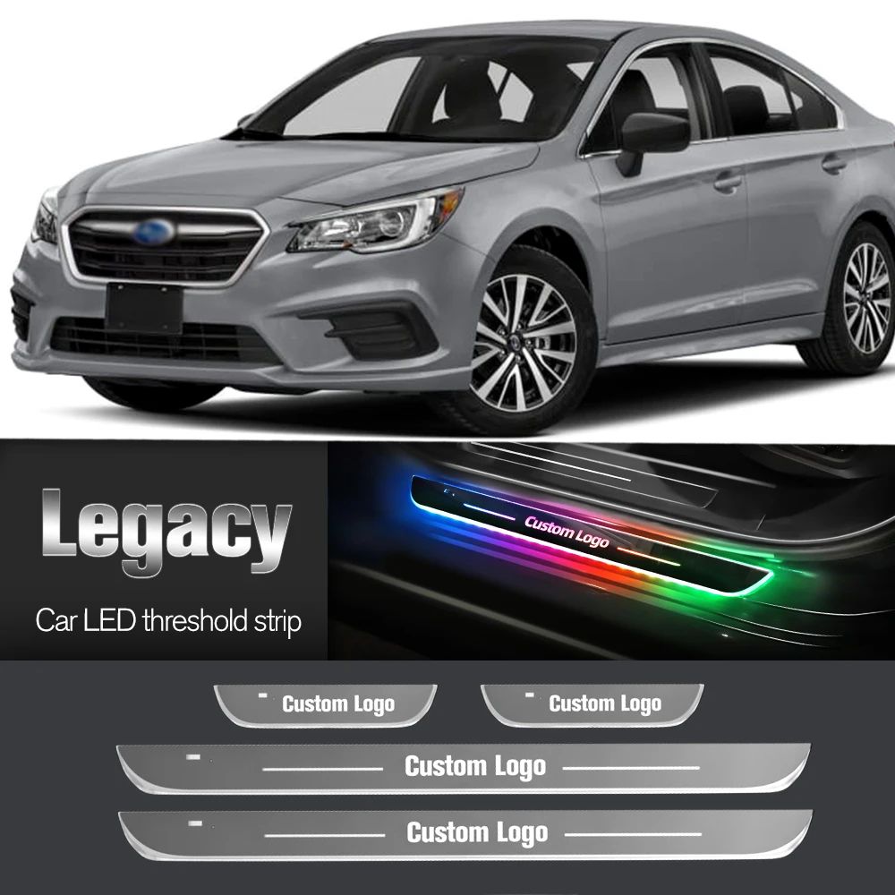 

Car Door Sill Light For Subaru Legacy 2003-2023 2006 2008 2010 2016 Customized Logo LED Welcome Threshold Pedal Lamp Accessories