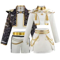 Nouveau K-POP filles ensembles 2026 nouvelle mode enfants costumes enfants vestes pantalons tenues adolescent décontracté printemps vêtements 4-12 ans 1