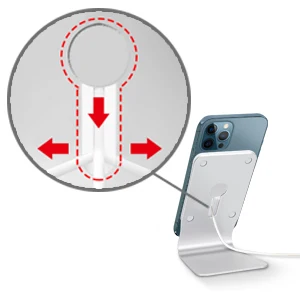 S4935432f2f804b698bd8ca2e6ce475534 Stand for MagSafe Charger, Aluminum MagSafe Desktop Stand Holder Dock, Compatible with MagSafe Charger for iPhone 14, 13, 12 Mallzona