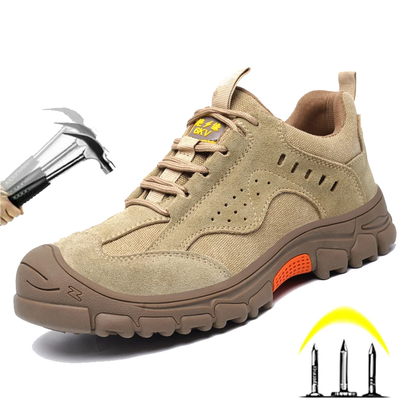 

Diansen, защитная обувь, рабочая обувь, стальной носок, мужские защитные рабочие ботинки, неразрушаемые безопасные Легкие уличные кроссовки