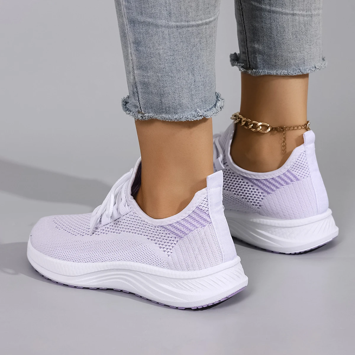 أحذية نسائية صيفية مسطحة من القماش الشبكي قابلة للتنفس، أحذية نسائية كاجوال، أحذية رياضية، تخفيضات، شحن مجاني