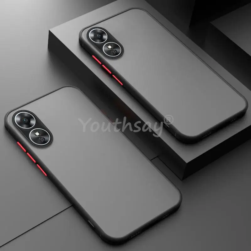 Per Oppo A17 Custodia In Gomma Opaca In Silicone Custodia Per Telefono Traslucida Oppo A17 A95 A94 A74 A55 A53 Custodia Per Oppo A17 Cover Protector
