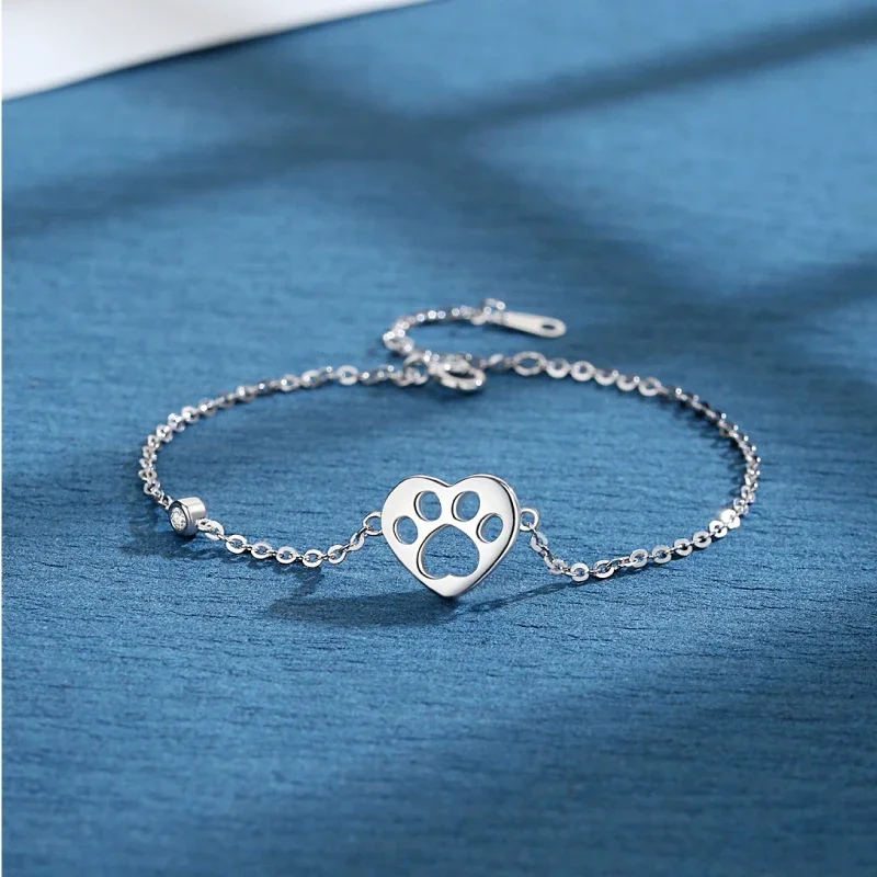 

Женский браслет из серебра S925 пробы с кошачьими крапанами