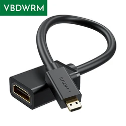 Ultra HD Micro HDMI Cable Adapter - 4K 60Hz Bi - Directional HDMI to Micro HDMI 2.0 for Enhanced Connectivity (18CM adapter)