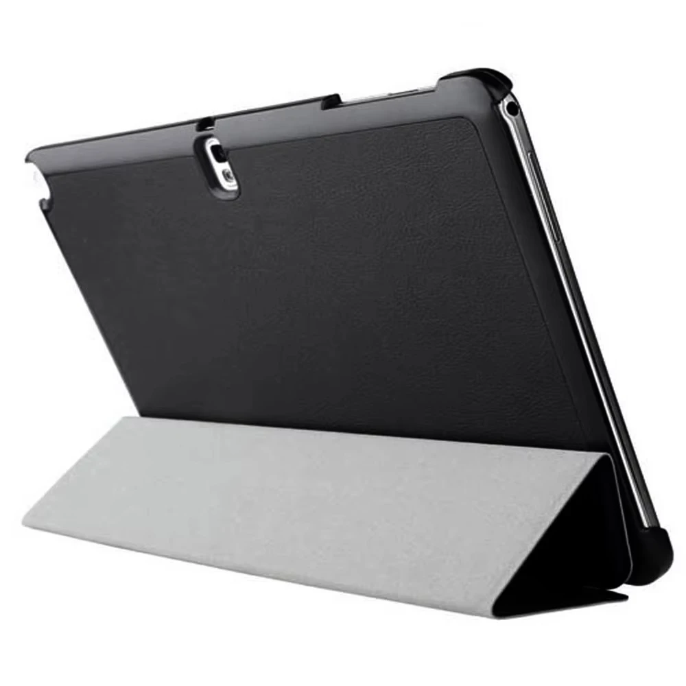 Premium PU Leather Tri-Fold Tablet Cover with Auto Sleep/Wake Feature