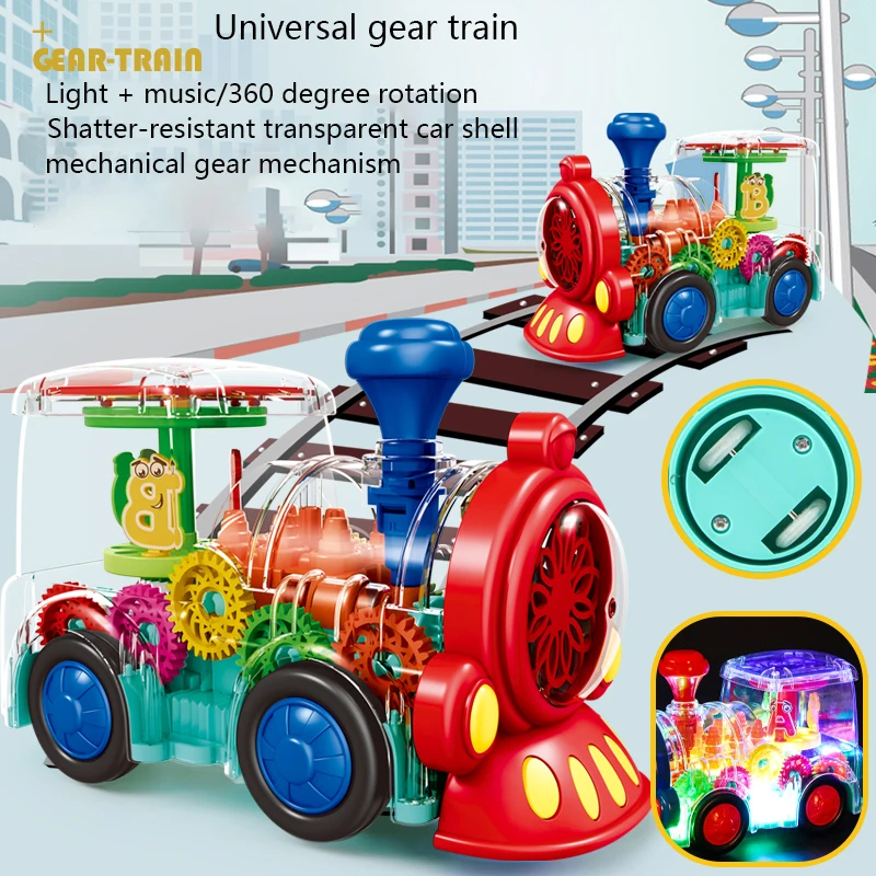 Electric Universal Gear Train Toy Set With Light And Music Electric Train Toy Children Boys And Girls Birthday Toy Gifts 17 Electric Universal Gear Train Toy Set With Light And Music Electric Train Toy Children Boys And Girls Birthday Toy Gifts