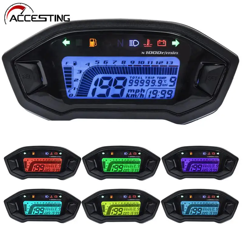 Acheter Compteur de vitesse de moto étanche universel, indicateur de  vitesse, capteur d'affichage LED Plug & Play, pièce d'accessoires de moto