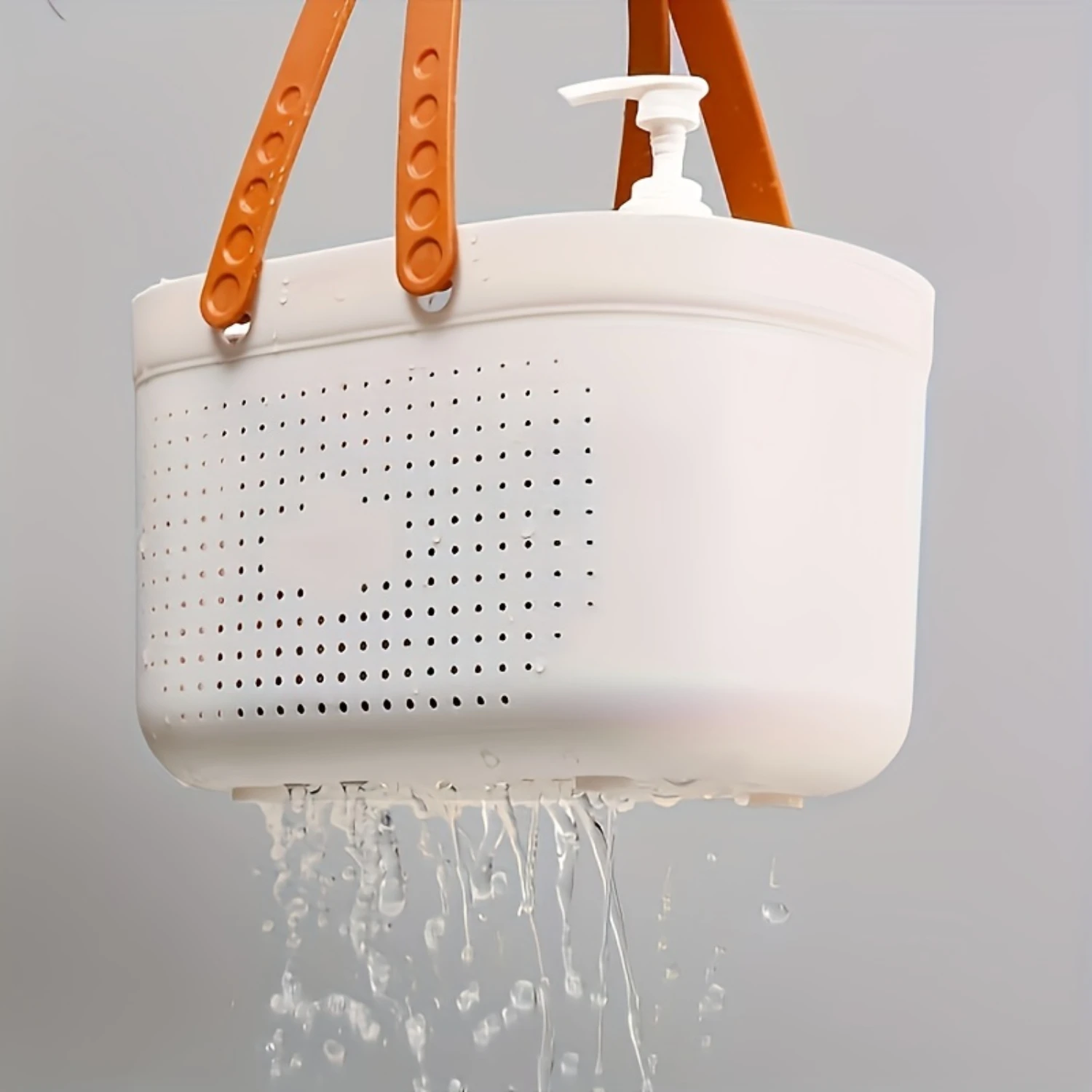 Portable Shower Caddy Basket Bathroom Organizer Handle Dorm Bath Accessory Bins 1pc