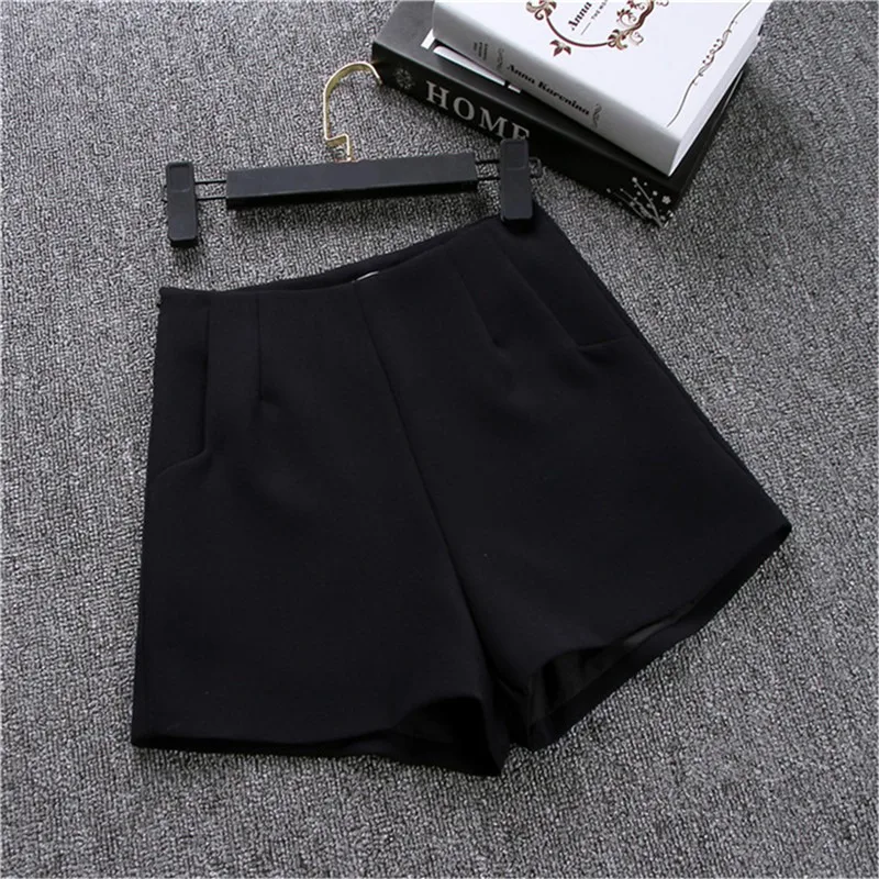 Women Summer Shorts Casual High Waist A-line Shorts Loose Chic Lady Suit Slim Casual Hot Girl Pants