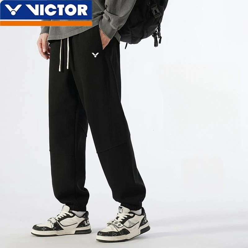 VICTOR Spring Autumn Badminton Sweatpants Men Women Loose Comfortable Trend Versatile Foot Training Casual Trousers