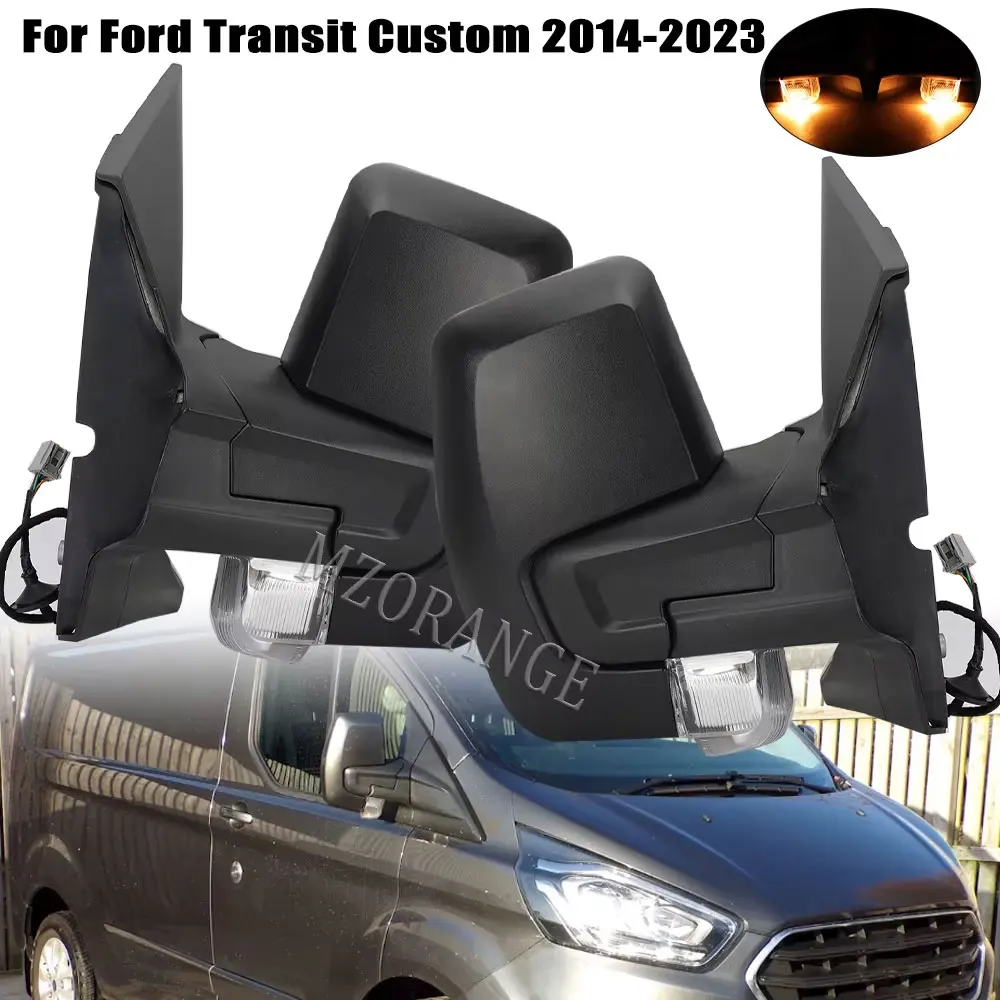 Vetro Specchietto Retrovisore Riscaldato Lato Sinistro Per Ford Transit Courier 2014-2023, Cromato