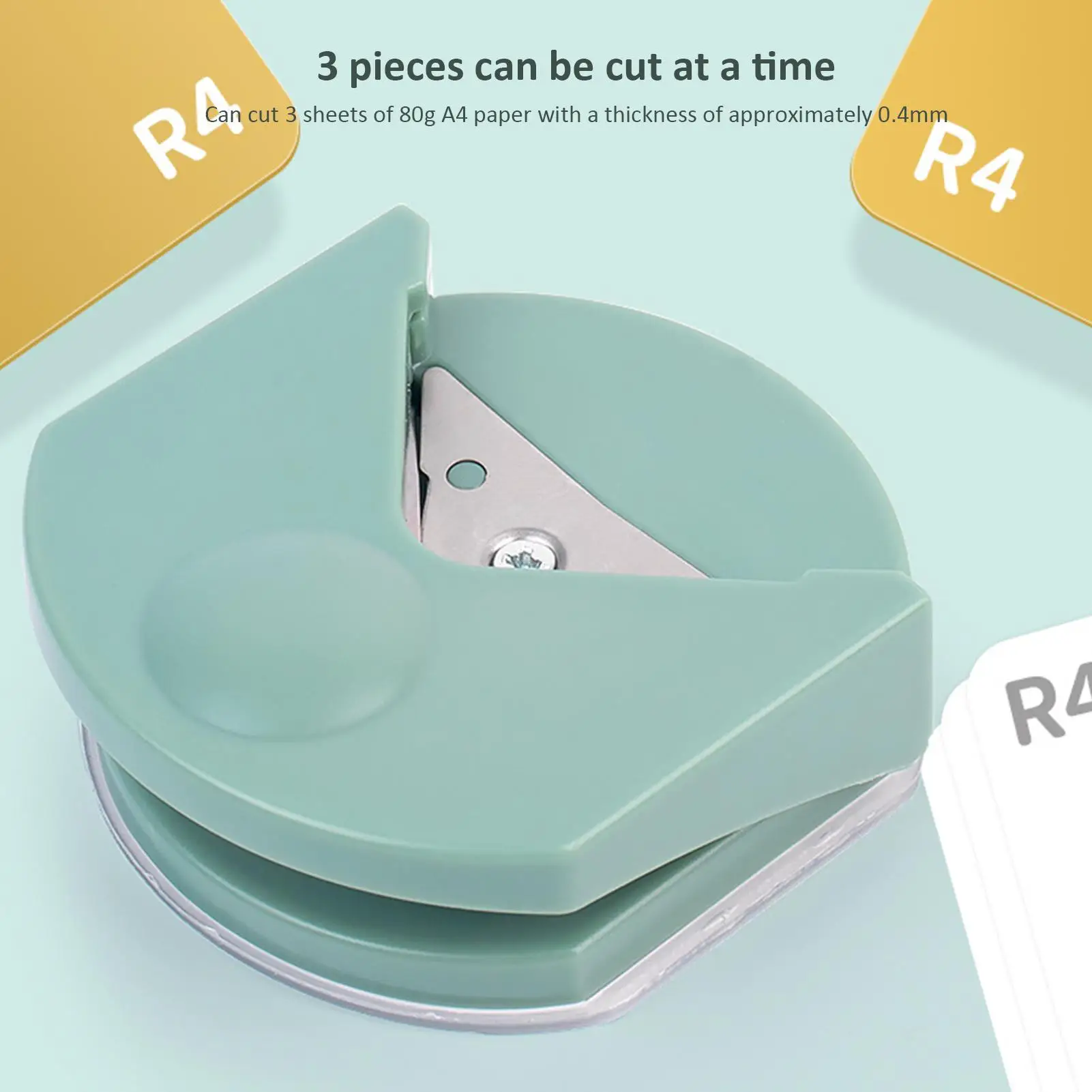 Taglierina per Angoli Arrotondati, Perforatrice per Carta, PVC, Foto e Biglietti da Visita, per Progetti Fai-da-Te e Scrapbooking - immagine 2