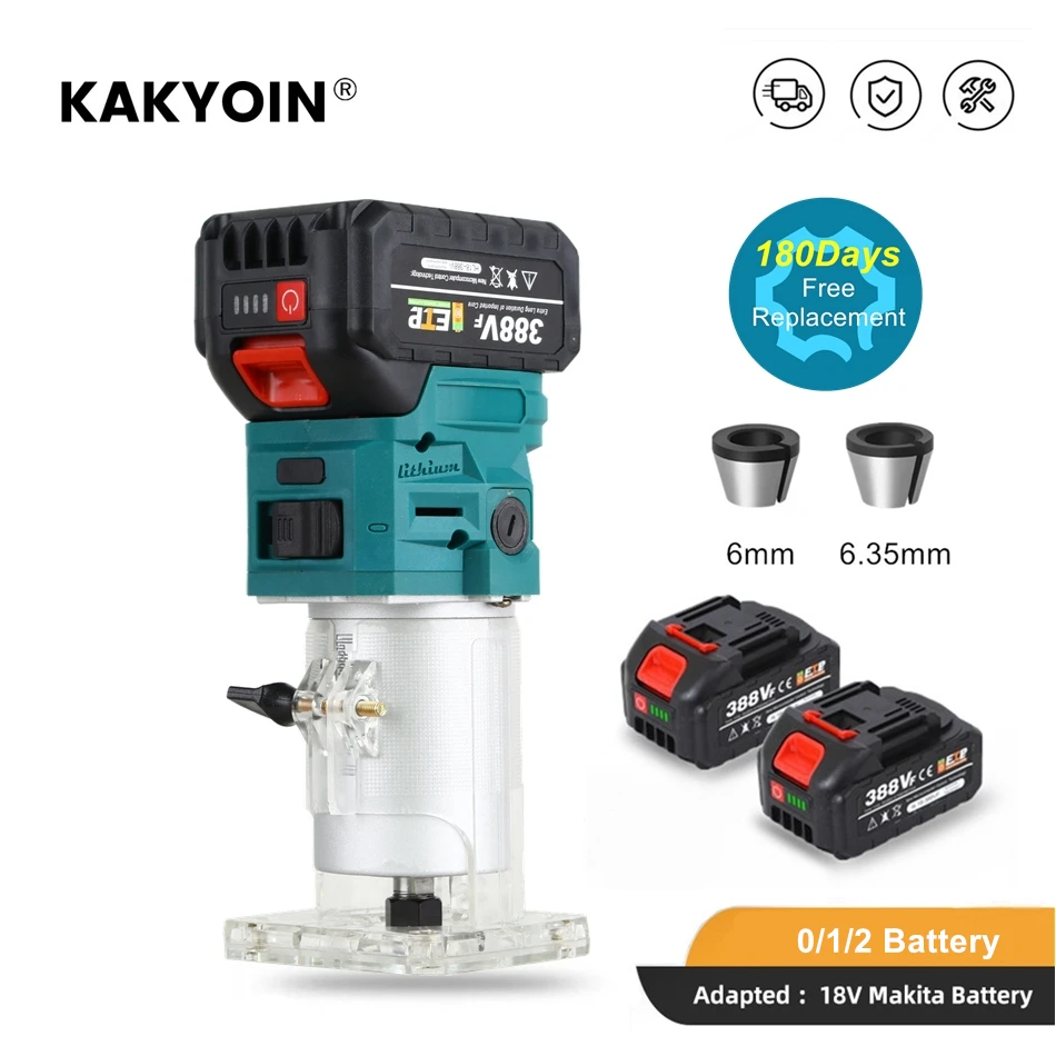 6mm 6.35mm Electric Trimmer Router Wood Milling Machine Carpentry