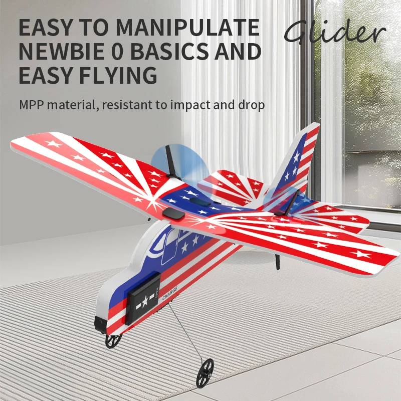Foam RC Glider Plane Toy with Remote Control and Lights