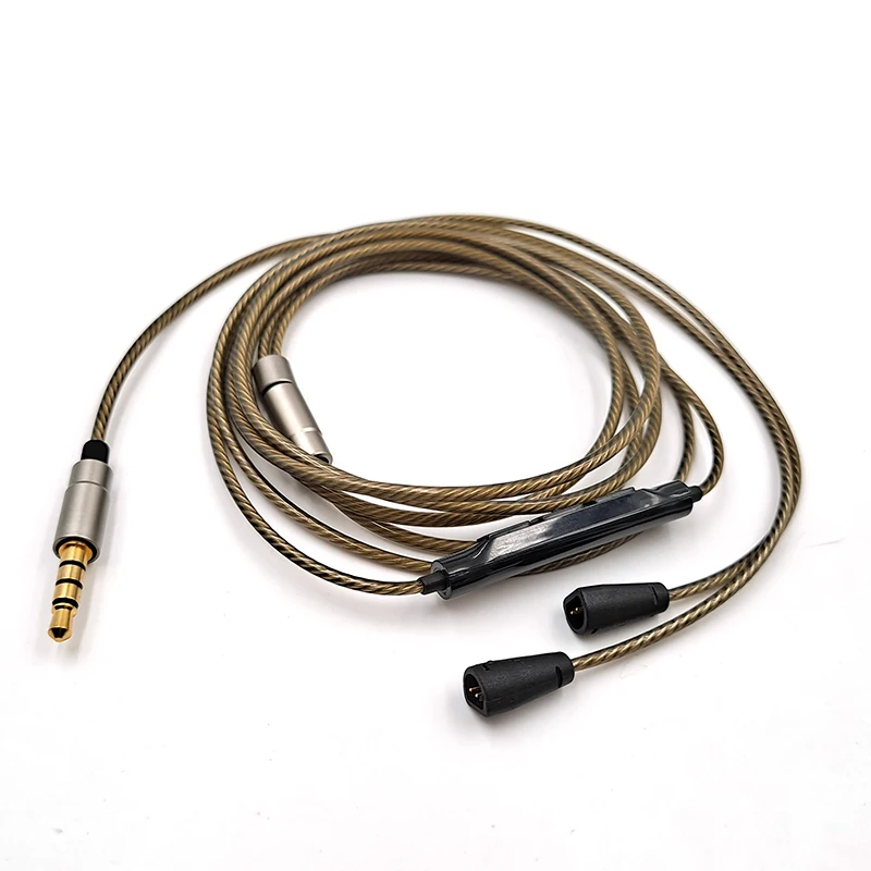 

For Sennheiser IE80S IE80 IE8 IE8i headphones, Replace the 3.5mm to 2-Pin Connector Silver Plated Headphone Cable