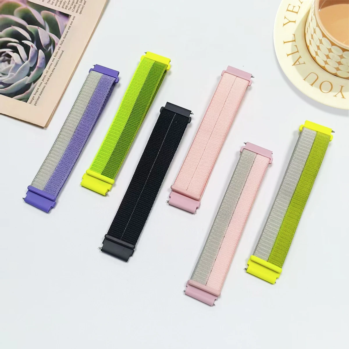 Versatile Nylon Loop Velcro Strap - 22mm/20mm  Watch Band Replacement