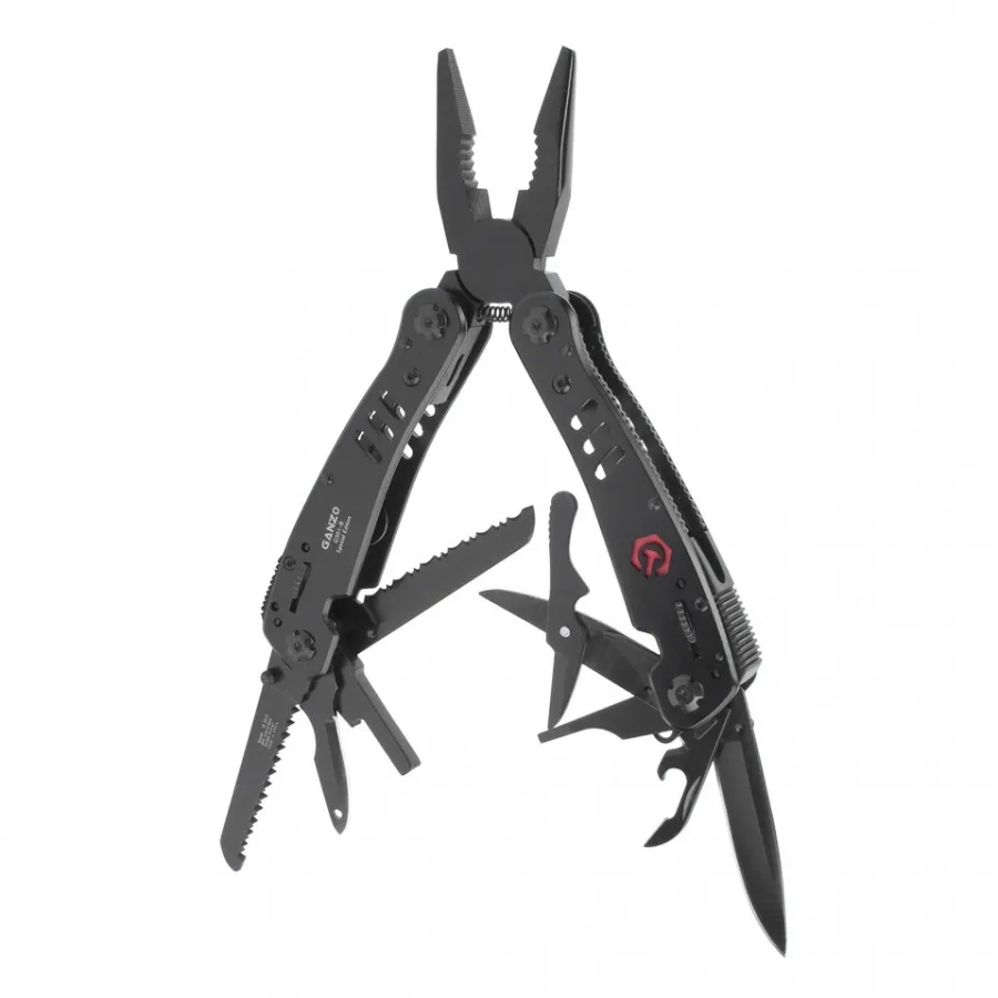 

Ganzo G300 series G301-B Multi pliers 26 Tools in One Hand Tool Set Screwdriver Kit Portable Folding Knife Stainless pliers